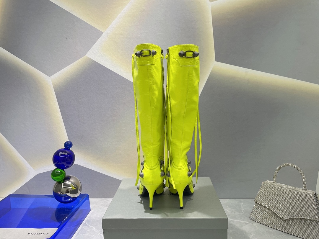 (1:1 replica) Balenciaga Cagole Boot Yellow For Women 694395WAD4E7381