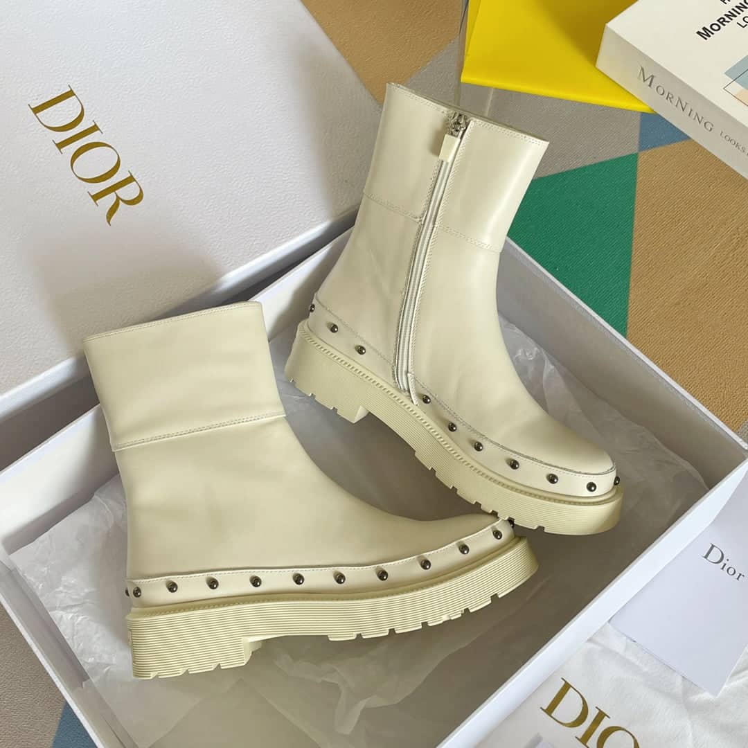 (1:1 replica) Christian Dior Women s Diorquake Boot White For Women CD