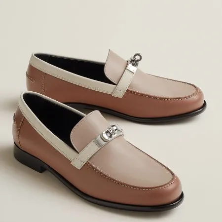 (1:1 replica) Hermes Women s Destin Loafers in Multicolor Leather HM071