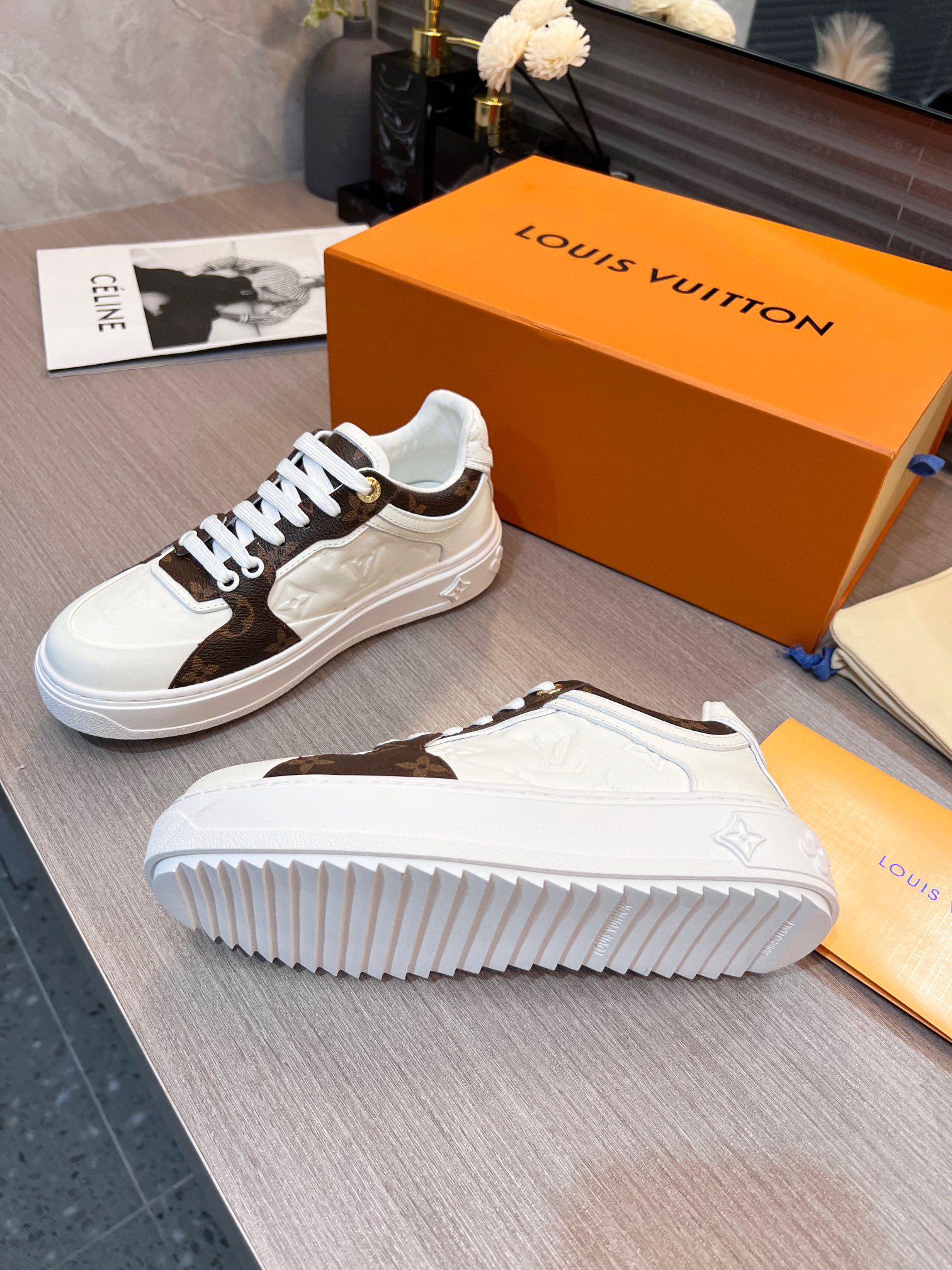 (1:1 replica) Louis Vuitton Women s Boombox Sneaker Brown For Women LV