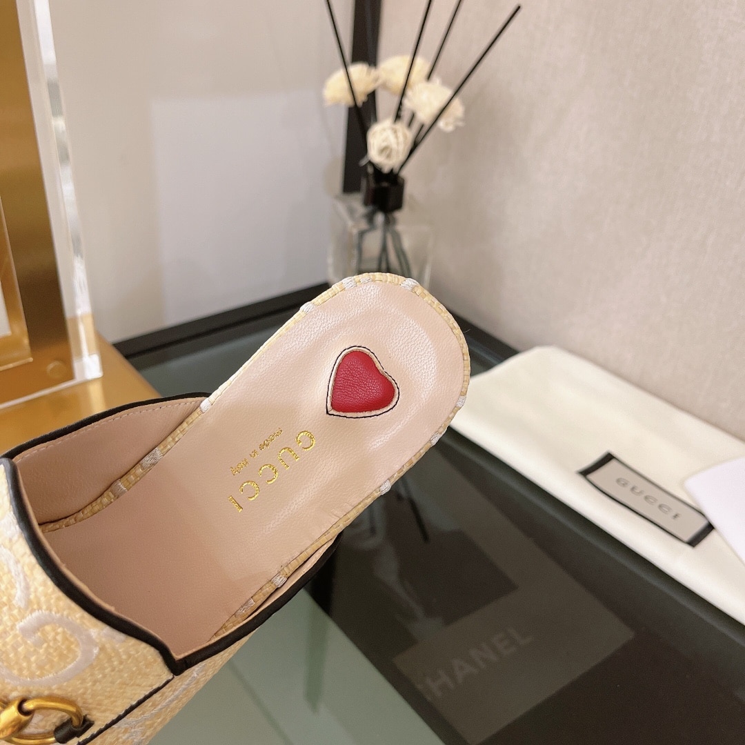 (1:1 replica) Gucci Women s GG Princetown Slipper Beige For Women GG 475094 UWB50 9676