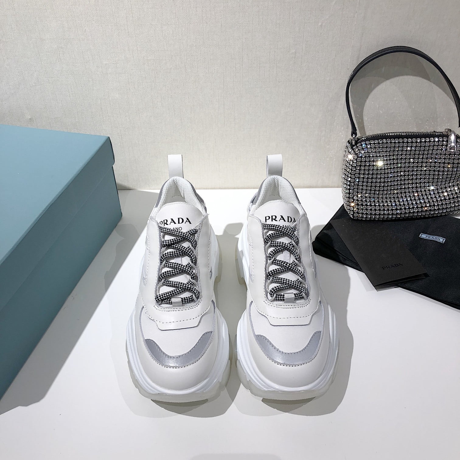 (1:1 replica) Prada Cloudbust Thunder Sneakers White For Women PRD