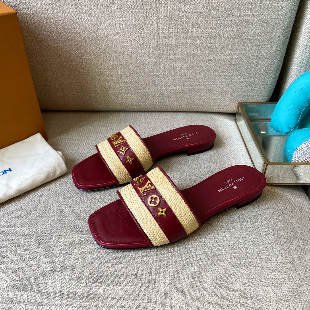 (1:1 replica) Louis Vuitton Women s Lock It Mule Purple For Women LV