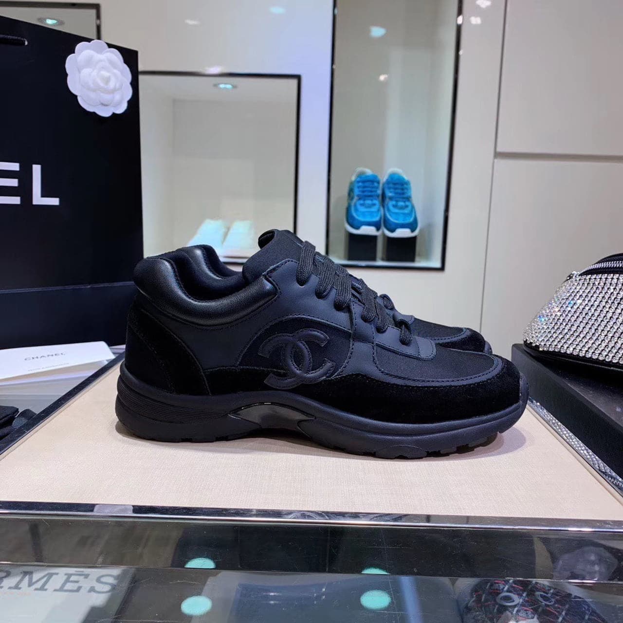 (1:1 replica) Chanel Sneakers Black For Women, Women s Shoes G34360