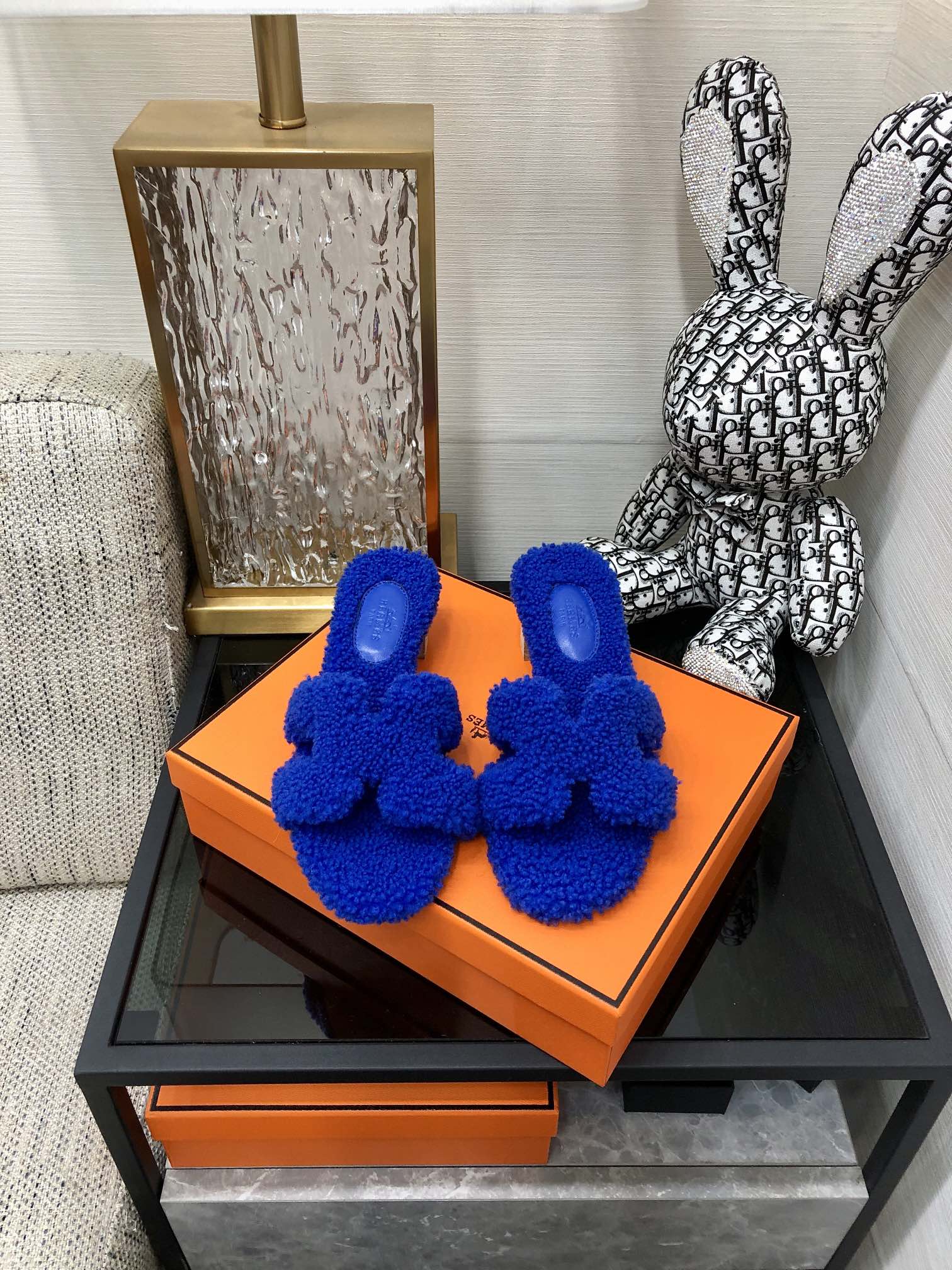 (1:1 replica) Hermes Oasis Sandal Dark Blue For Women 1.97in/5cm