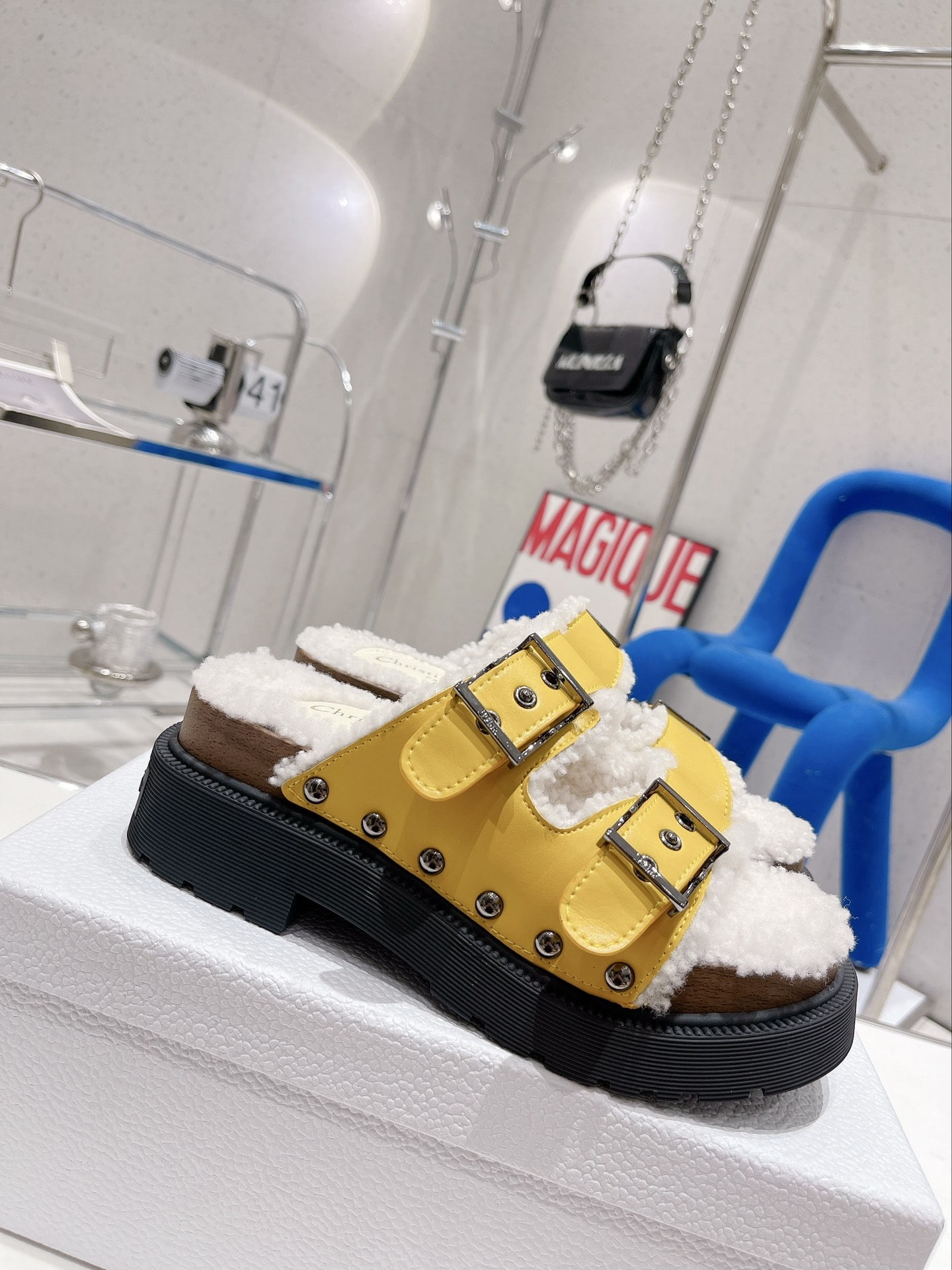 (1:1 replica) Christian Dior Women s Diorquake Sandal Yellow For Women CD