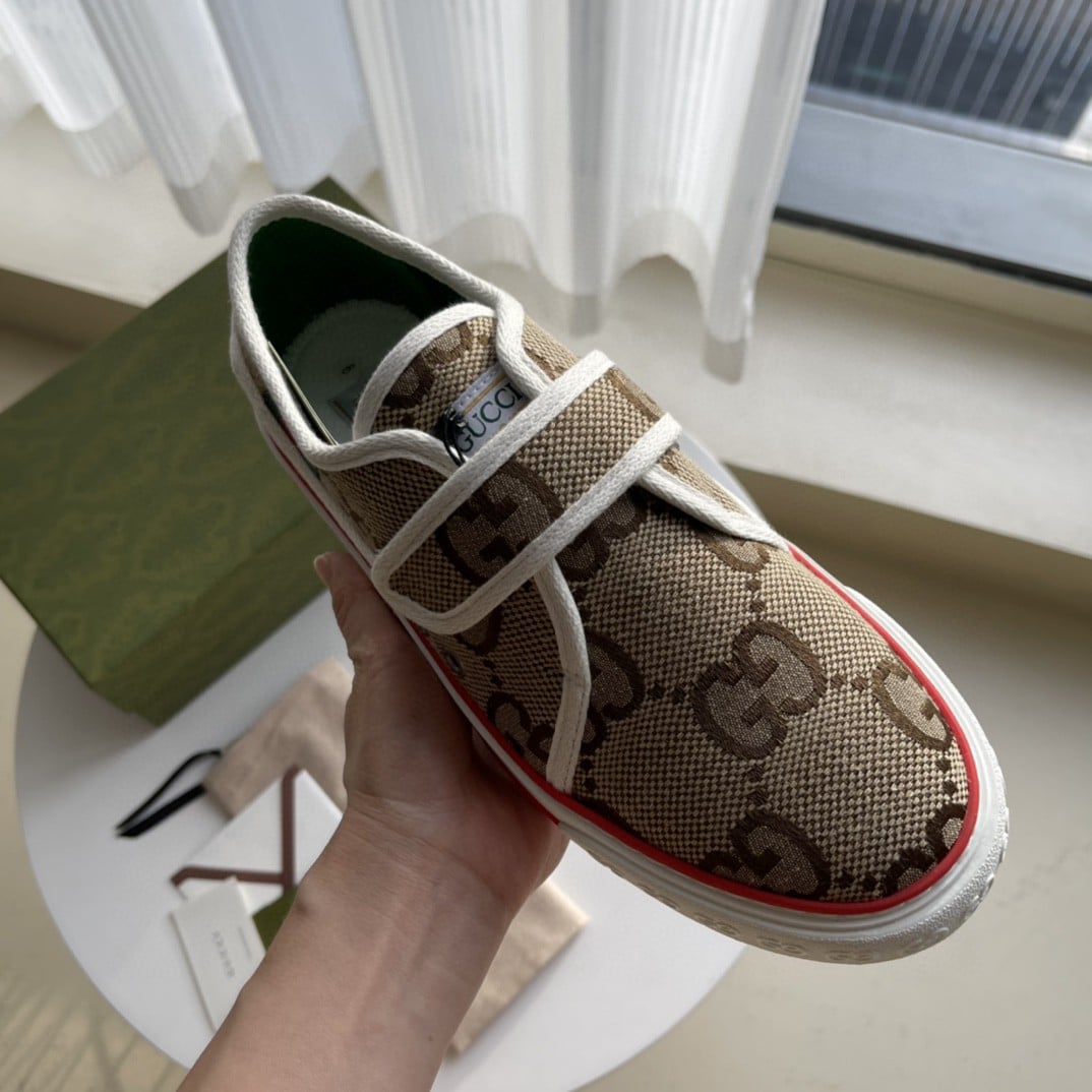 (1:1 replica) Gucci Women s Maxi GG Tennis 1977 Sneaker Brown For Women 692918 UKO70 2584