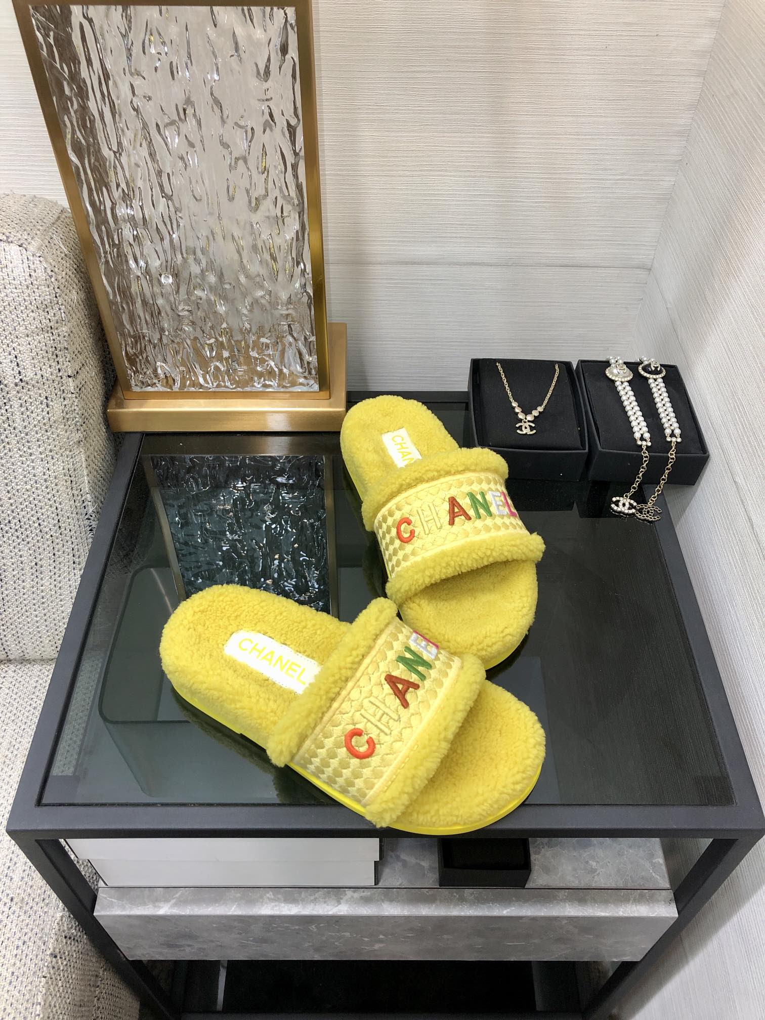 (1:1 replica) Chanel Women s Mules With Lining Yellow For Women 1.2in/3cm