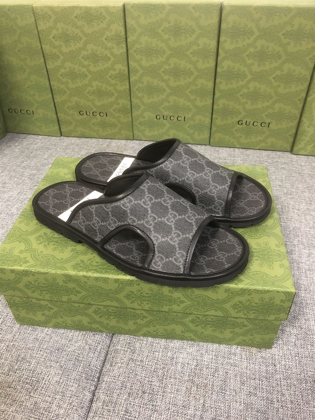 (1:1 replica) GUCCI MEN S GG SUPREME SLIDE SANDAL GSL035