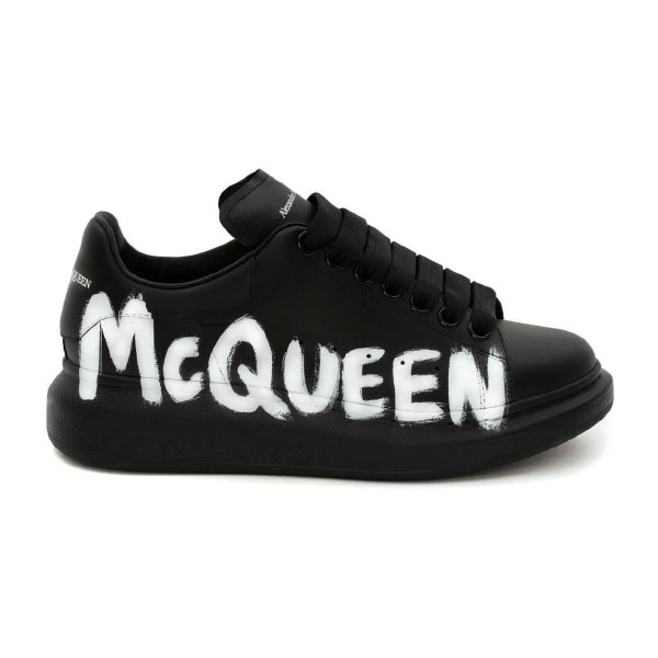 (1:1 replica) ALEXANDER MCQUEEN GRAFFITI OVERSIZED SNEAKER IN BLACK ALD021