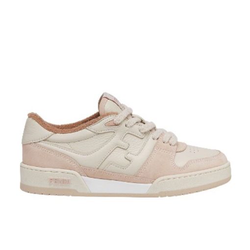 (1:1 replica) FENDI MATCH LOW TOPS IN PINK SUEDE FDS014