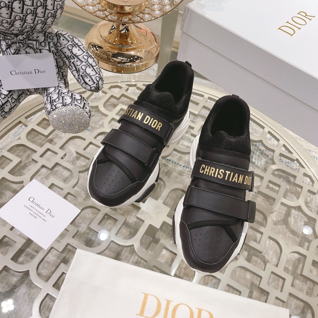 (1:1 replica) Christian Dior D-Wander Sneaker Technical Fabric Black For Women CD