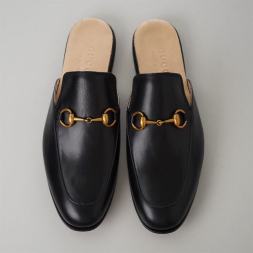 (1:1 replica) GUCCI BLACK PRINCETOWN SLIPPERS GL041