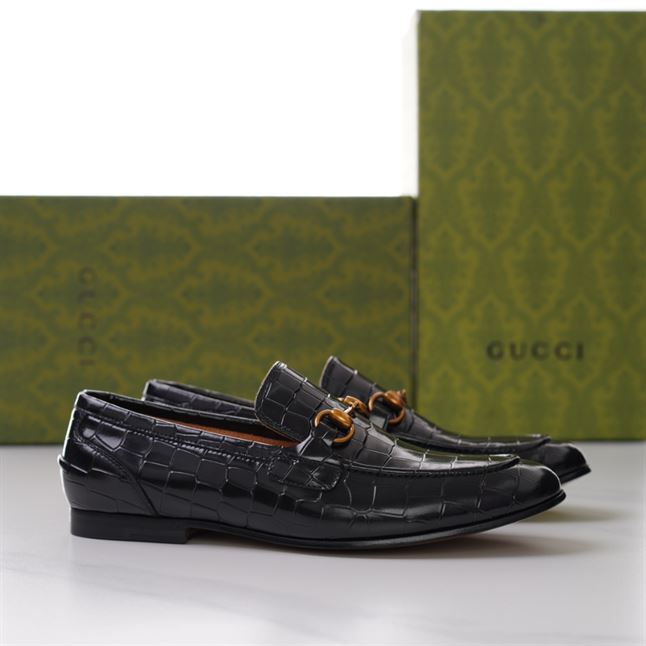 (1:1 replica) GUCCI JORDAAN CROCODILE LOAFER GL015