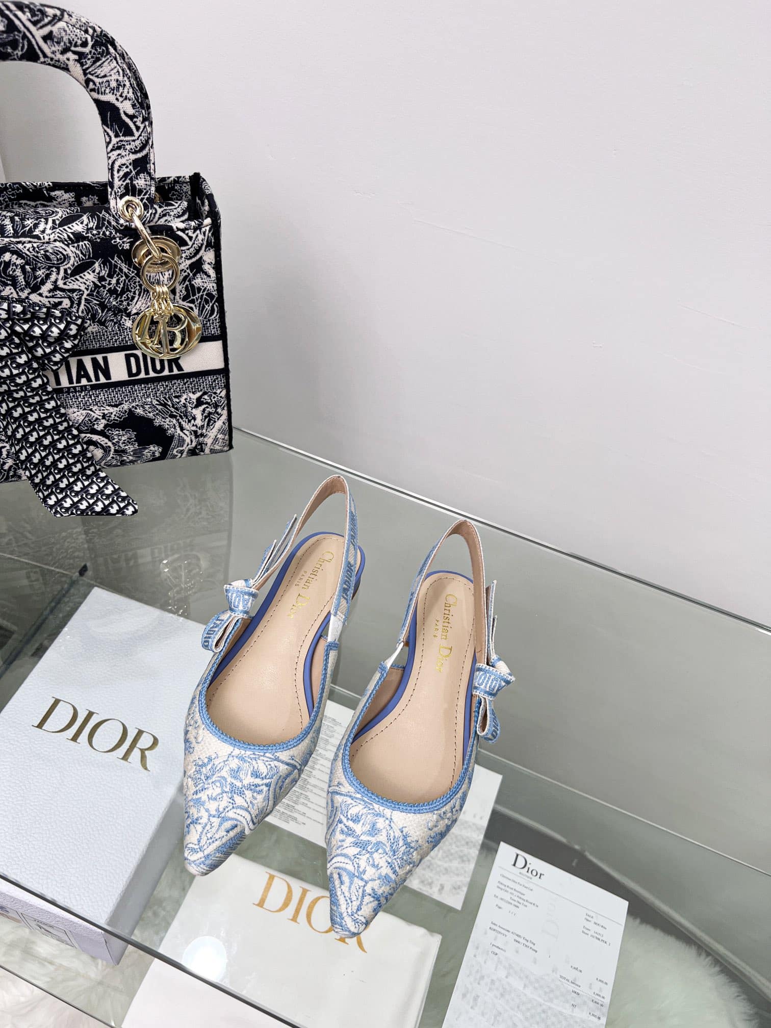 (1:1 replica) Christian Dior Women s J Adior Slingback Pump Blue For Women CD 2.5in/6.5 cm