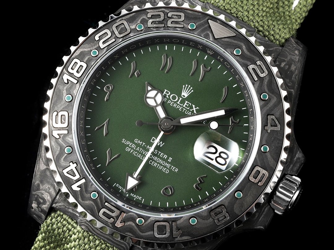 Diw New Rolex Ultra Limited Edition GMT-MASTER II-Carbon Fiber-Green(1:1 replica)