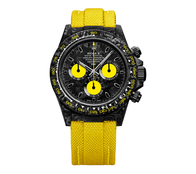 ROLEX Diw Daytona carbon lemon edition 40mm oyster black(1:1 replica)