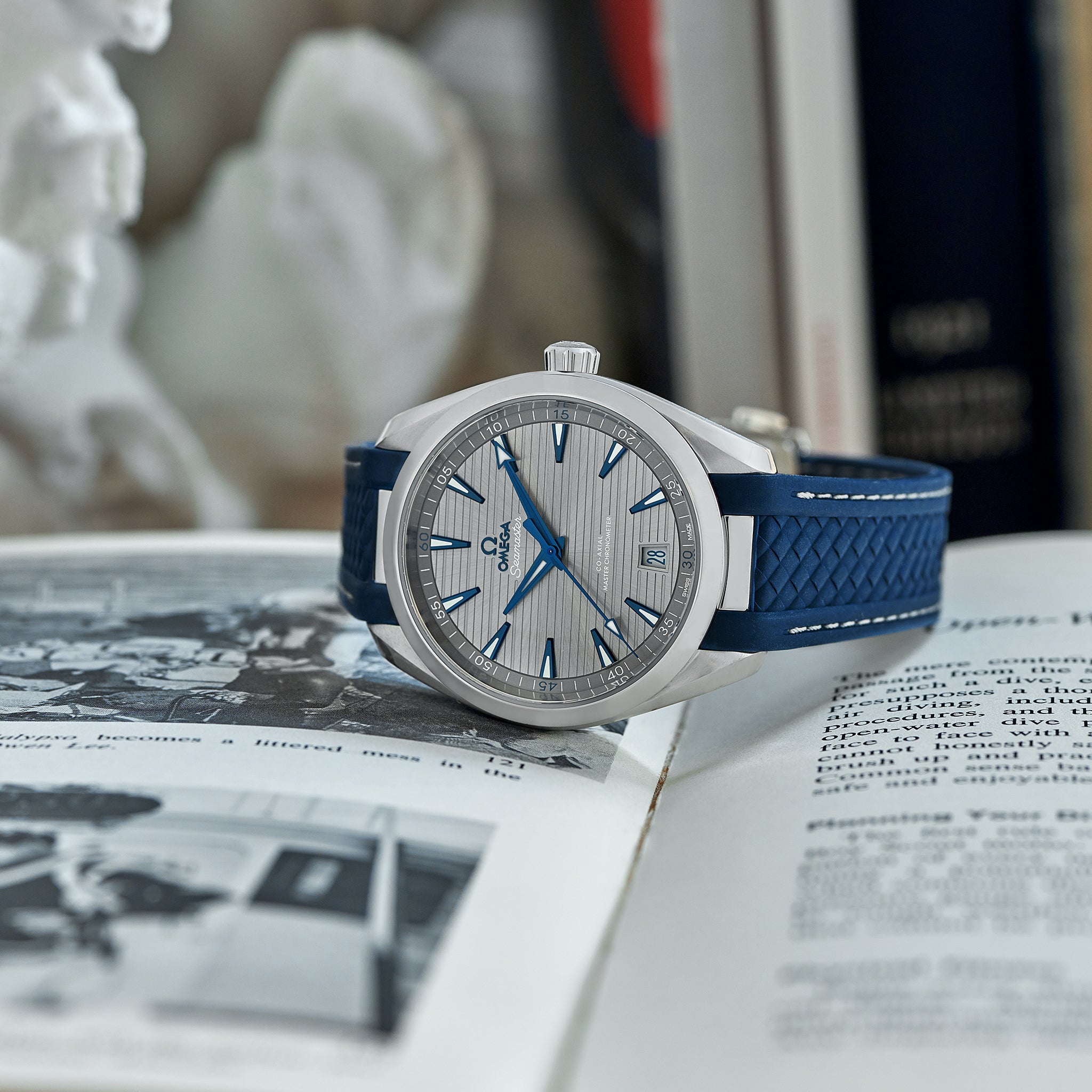 Seamaster Aqua Terra 150M Co-Axial Master Chronometer 41mm Grey Dial On Rubber Strap(1:1 replica)