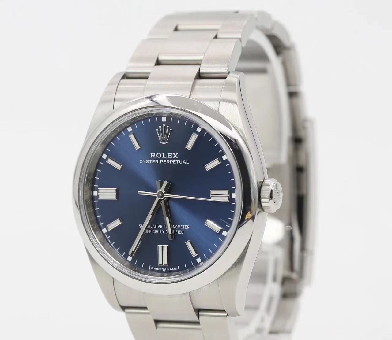 Rolex Oyster Perpetual M126000-0003 Bright Blue Dial 36MM(1:1 replica)