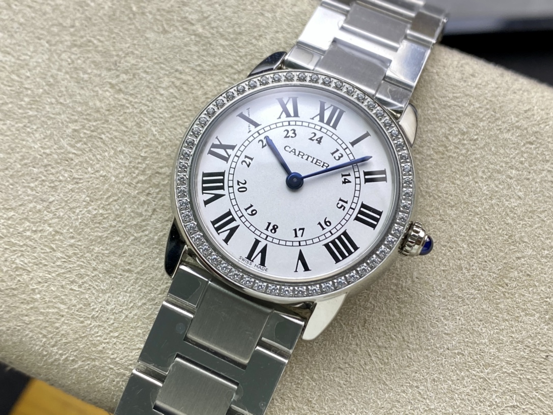 Cartier London Roman Numeral Couple's Watch Small 29.5mm(1:1 replica)