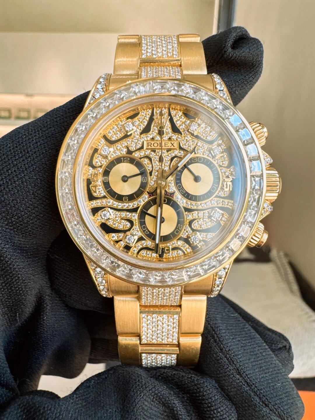 Rolex Daytona Eye of the Tiger Yellow Gold 116598TBR(1:1 replica)