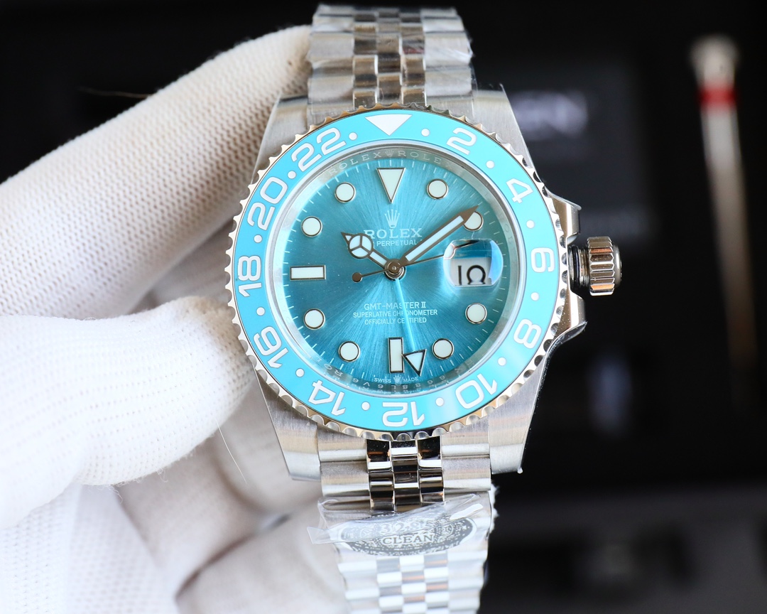 Blaken Rolex GMT-Master II Stainless Steel 40mm Tiffany Blue Watch 126710BLNR(1:1 replica)