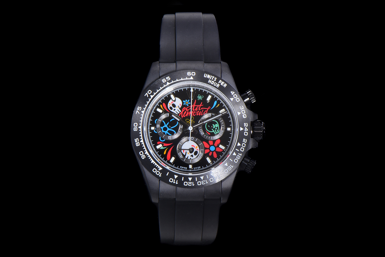Rolex Daytona-AET x ROLEX x Picasso Crossover-Charles the Great-Black(1:1 replica)