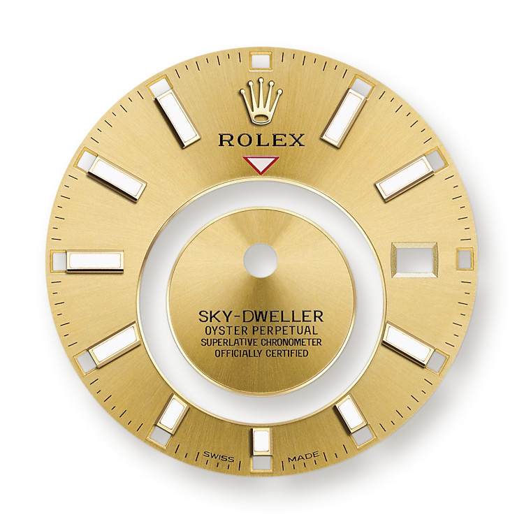 Rolex Sky-Dweller 42mm, 18k Yellow Gold, Ref# 326938-0003(1:1 replica)