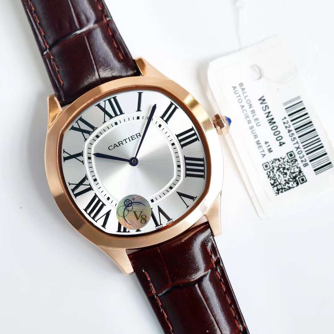 Cartier - Drive de Cartier White Gold - 40mm Smooth(1:1 replica)