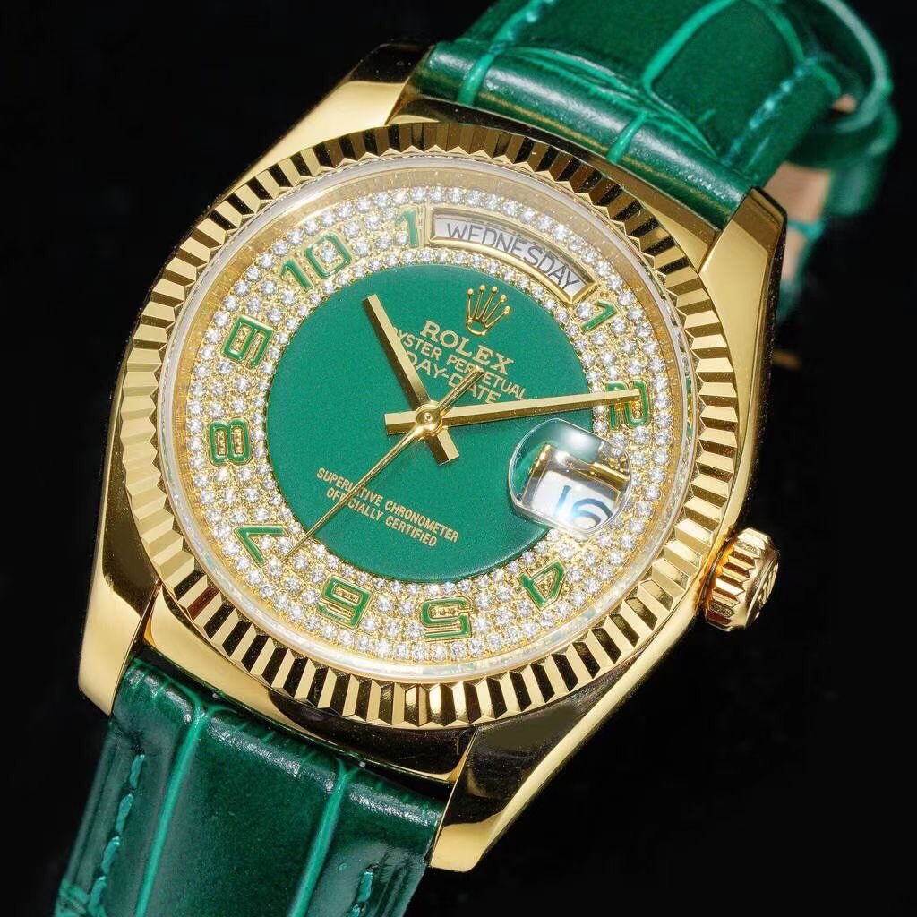 ROLEX day-date 36mm-green enameled starry sky(1:1 replica)