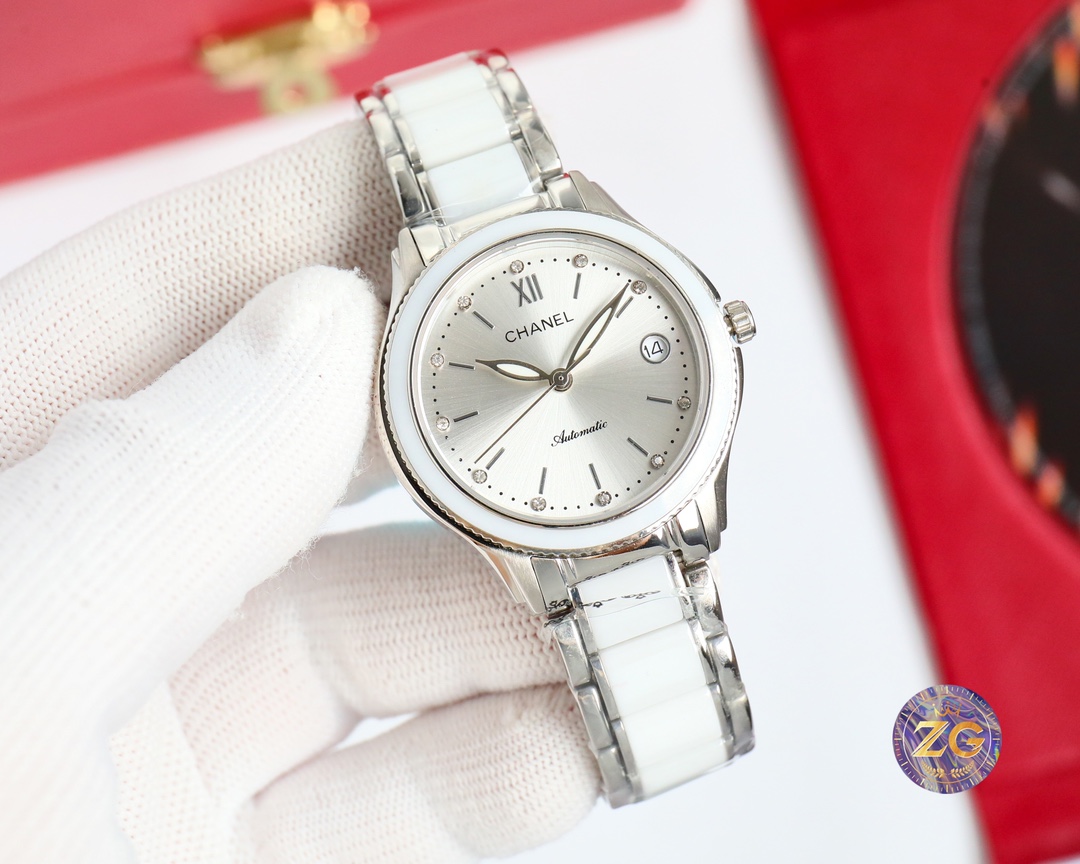 CHANEL - Elegant Lady's Watch 33MM - White(1:1 replica)