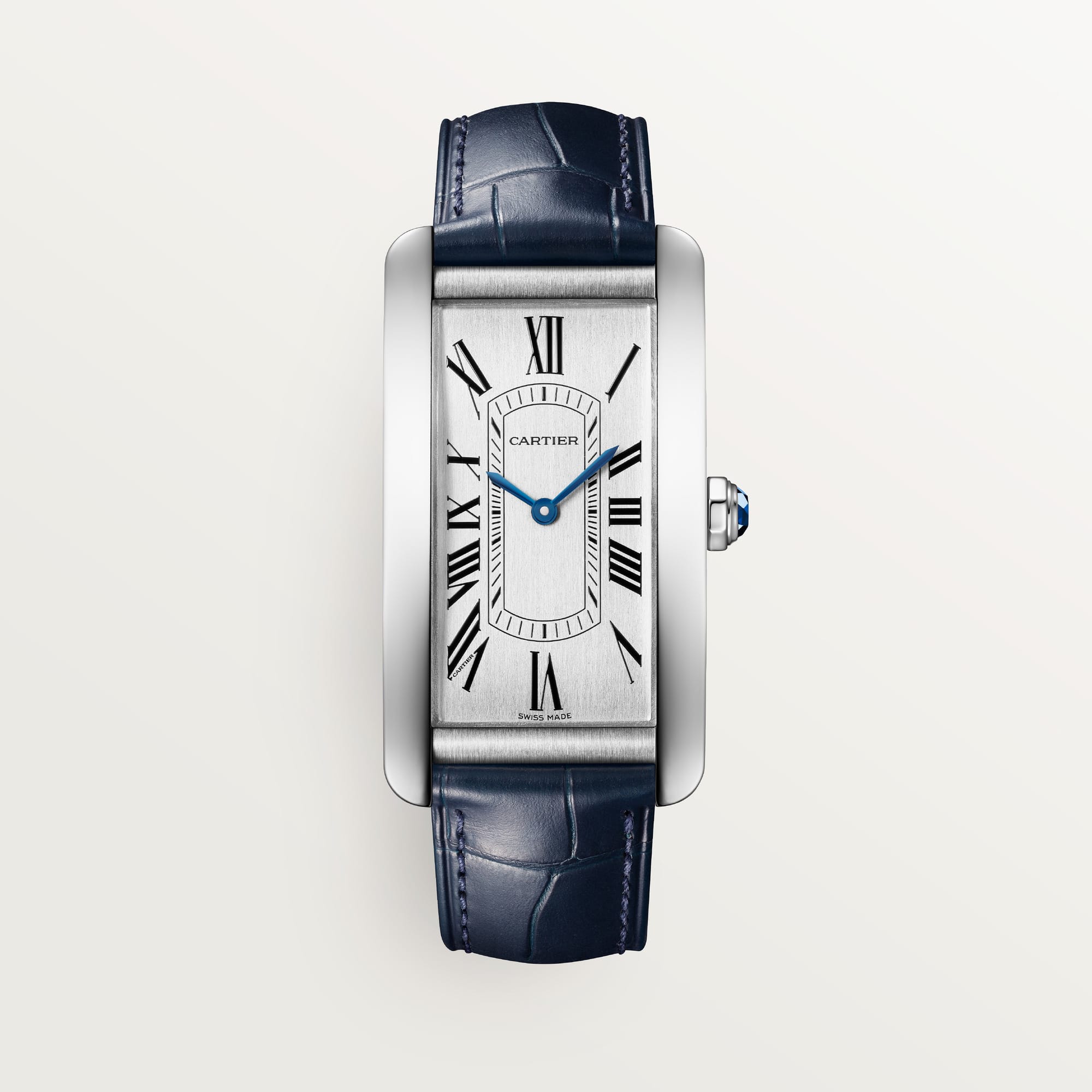 fake cartier watch Tank Americaine large model mechanical movement with automatic winding(1:1 replica)