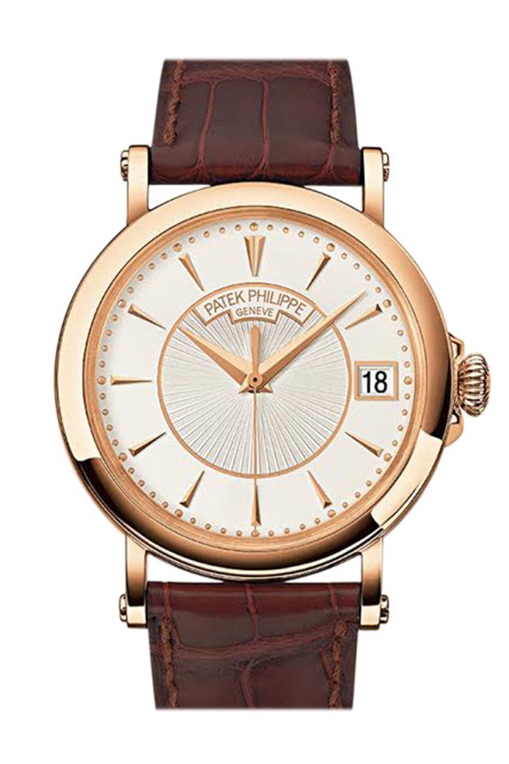 PATEK PHILIPPE Calatrava Silvery Opaline Dial 18K Rose Gold Men's Watch 5153R-001(1:1 replica)