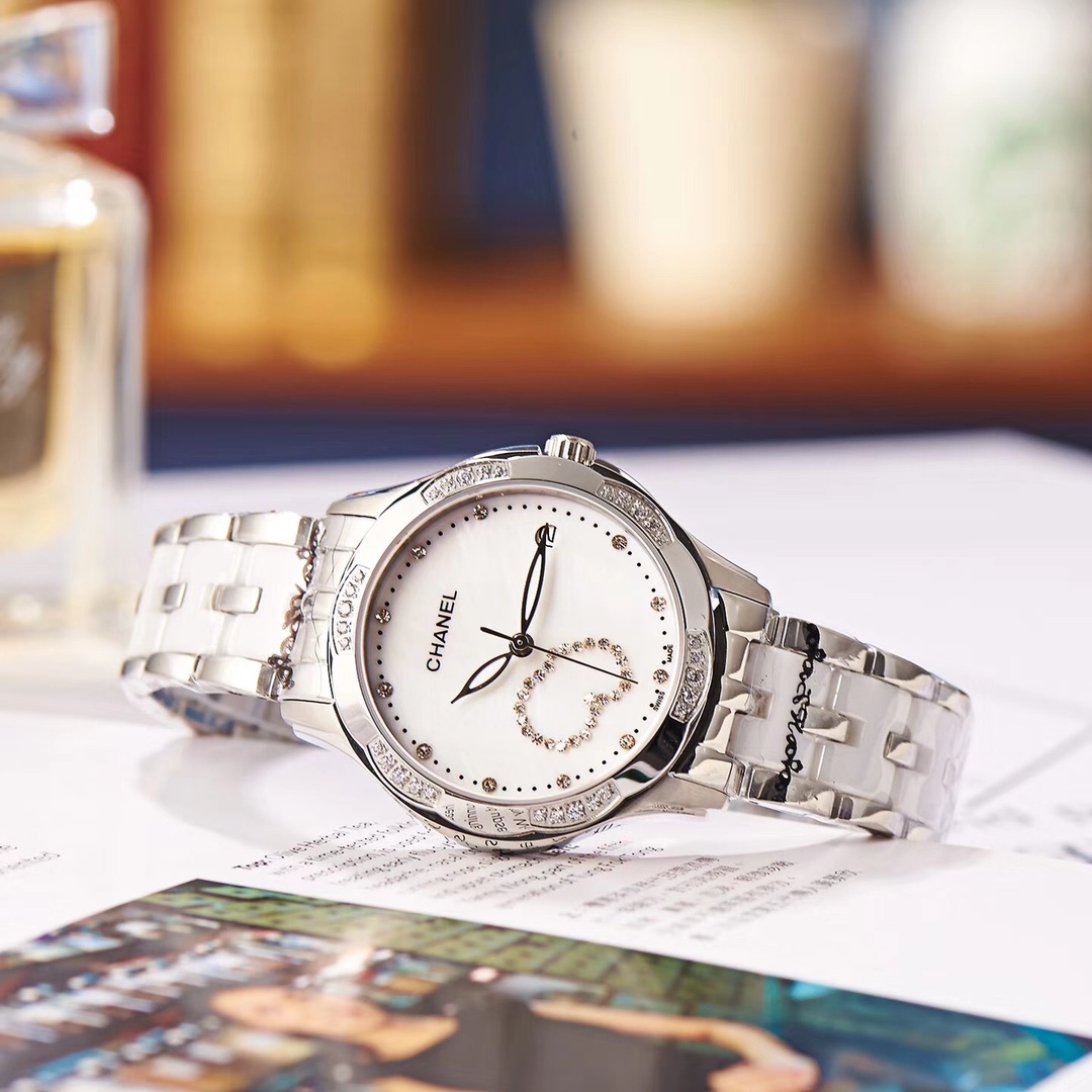 CHANEL Goddess quartz watch Imported quartz-3 hands diameter 34mm(1:1 replica)