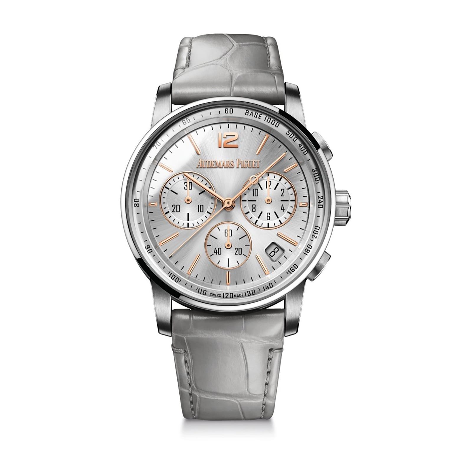 Audemars Piguet Replica Watch Code 11.59 Chronograph White/Rose Gold 41mm Grey Dial 26393CR.OO.A008KB.01 OMF(1:1 replica)