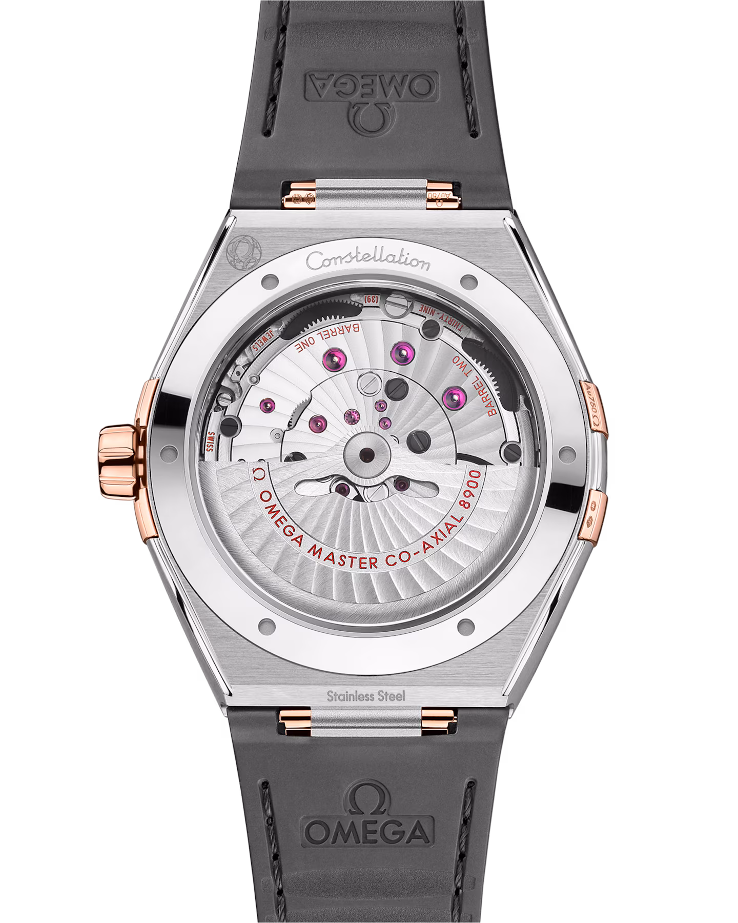 Constellation 41 mm, steel ‑ Sedna™ gold on leather strap(1:1 replica)