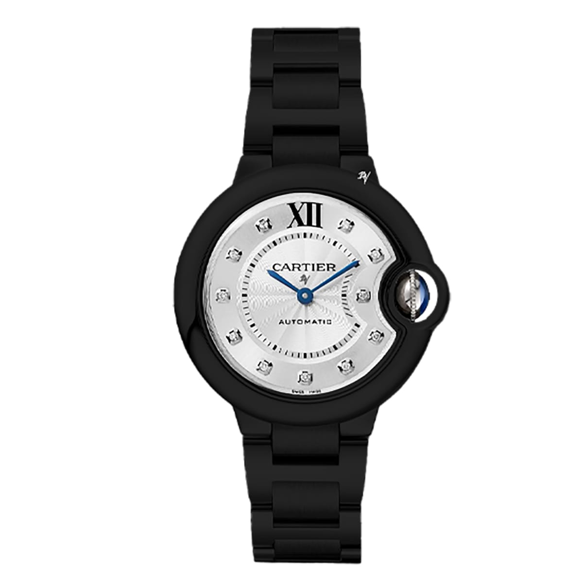 Fake Cartier Replica Watch Ballon Bleu Limited Edition Black DLC-PVD(1:1 replica)