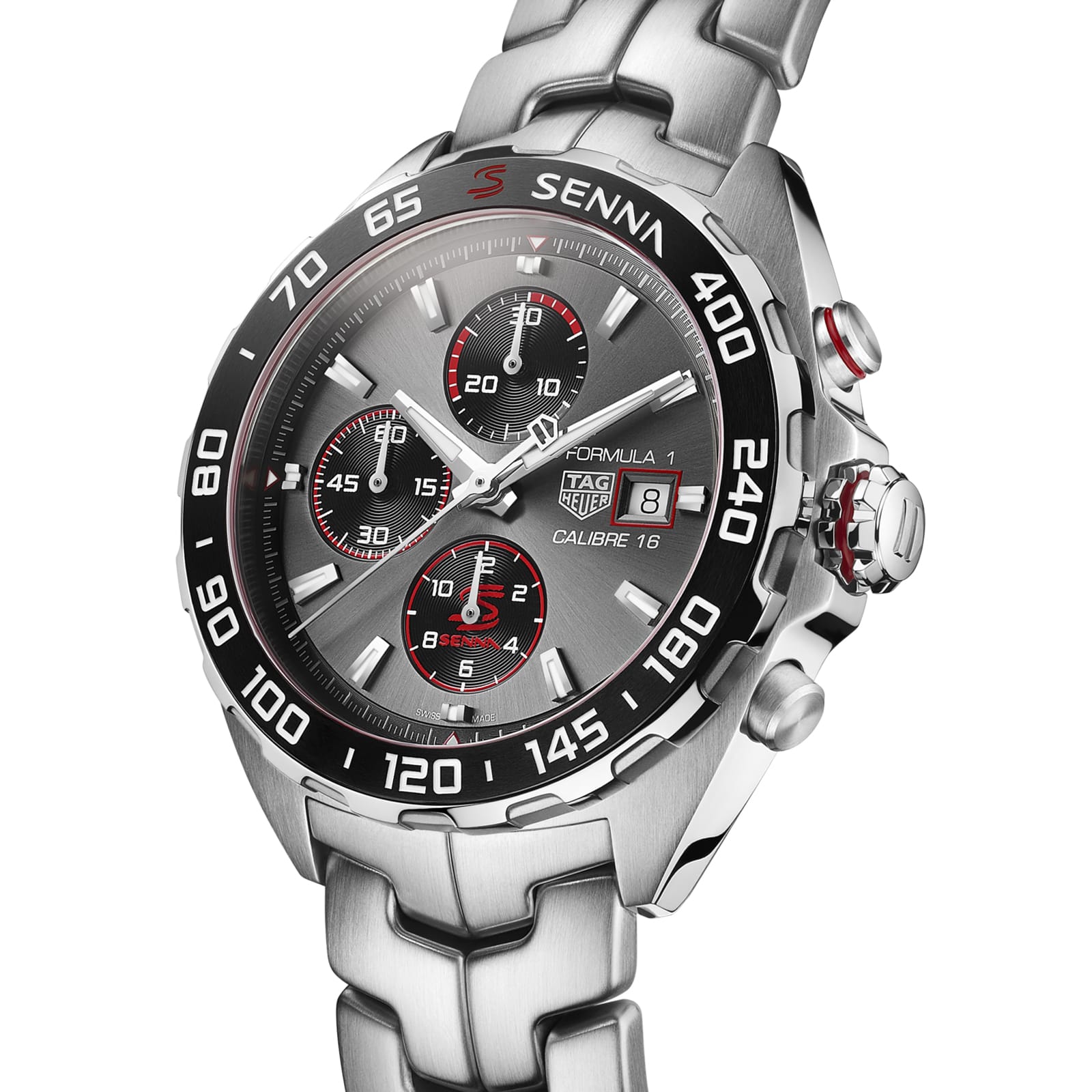 TAG Heuer Replica Watch Formula 1 Senna Automatic 44 mm Steel(1:1 replica)