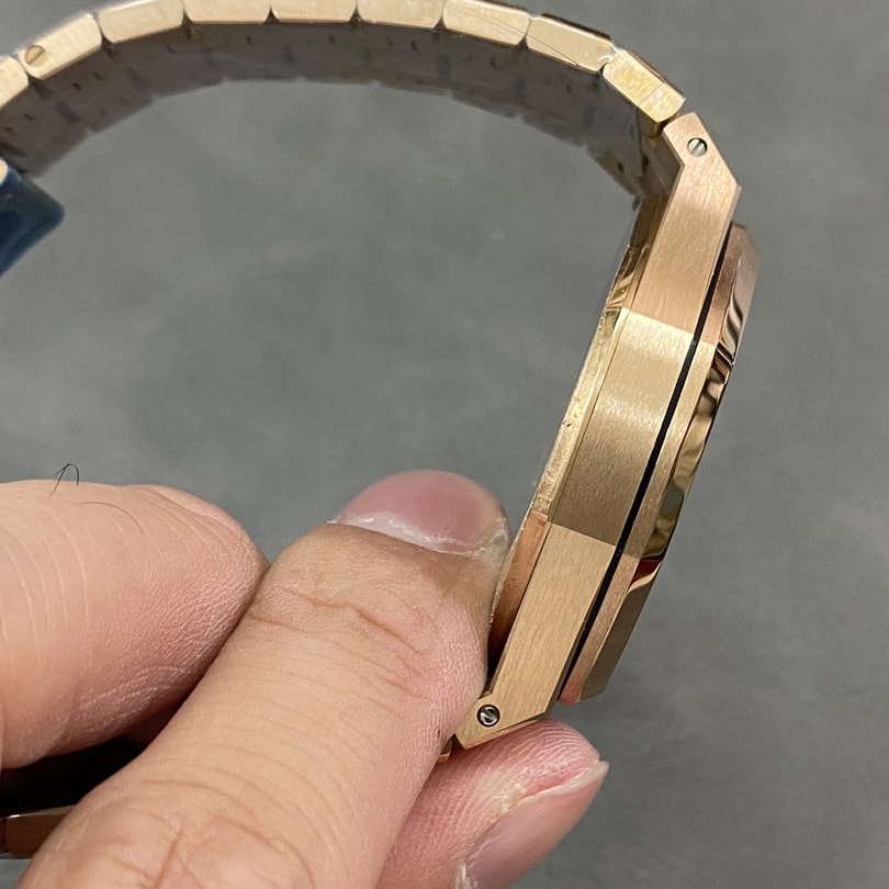 Audemars Piguet Replica AP Watch Royal Oak Selfwinding “50th Anniversary” 41mm Rose Gold Black Dial 15510OR.OO.1320OR.02-APS(1:1 replica)