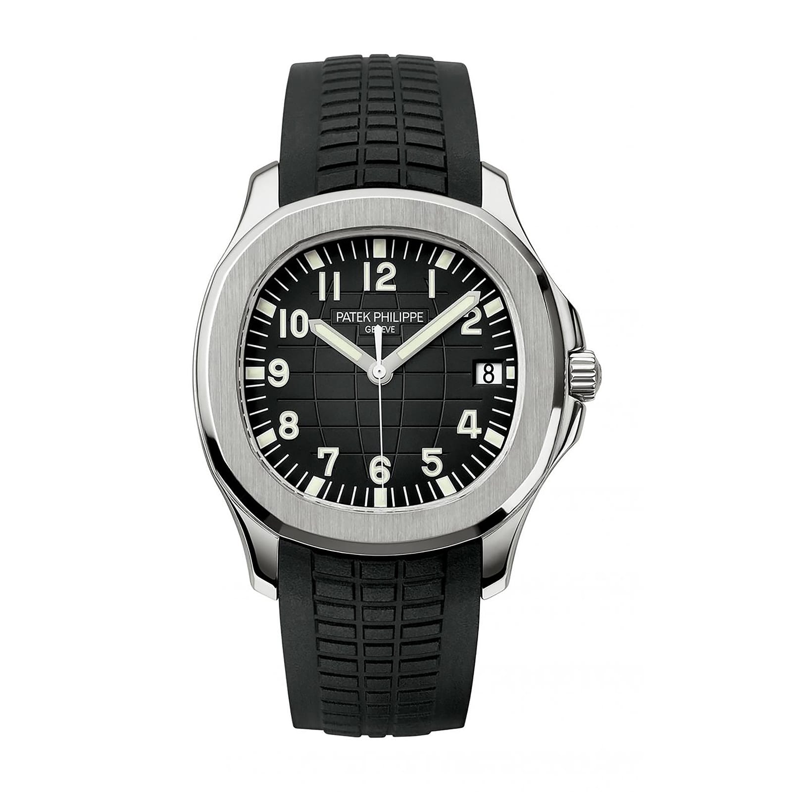 Fake Patek Philippe Replica Watch Aquanaut Date Sweep Seconds Stainless Steel Black Dial 5167A-001 3KF(1:1 replica)