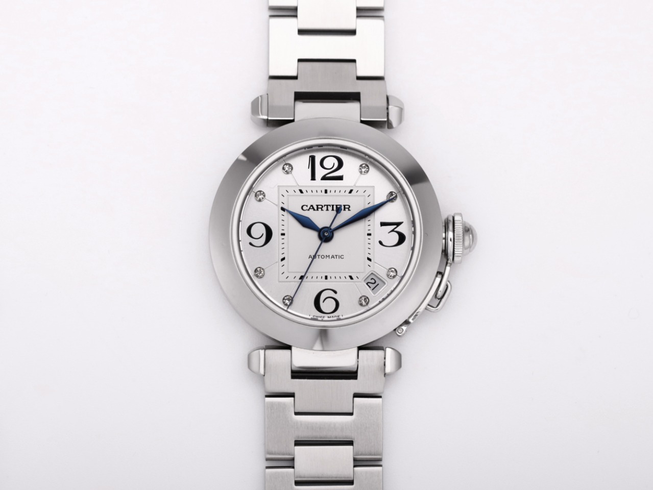 Cartier Pasha Diamonds W31074M7 Ladies Automatic - White(1:1 replica)