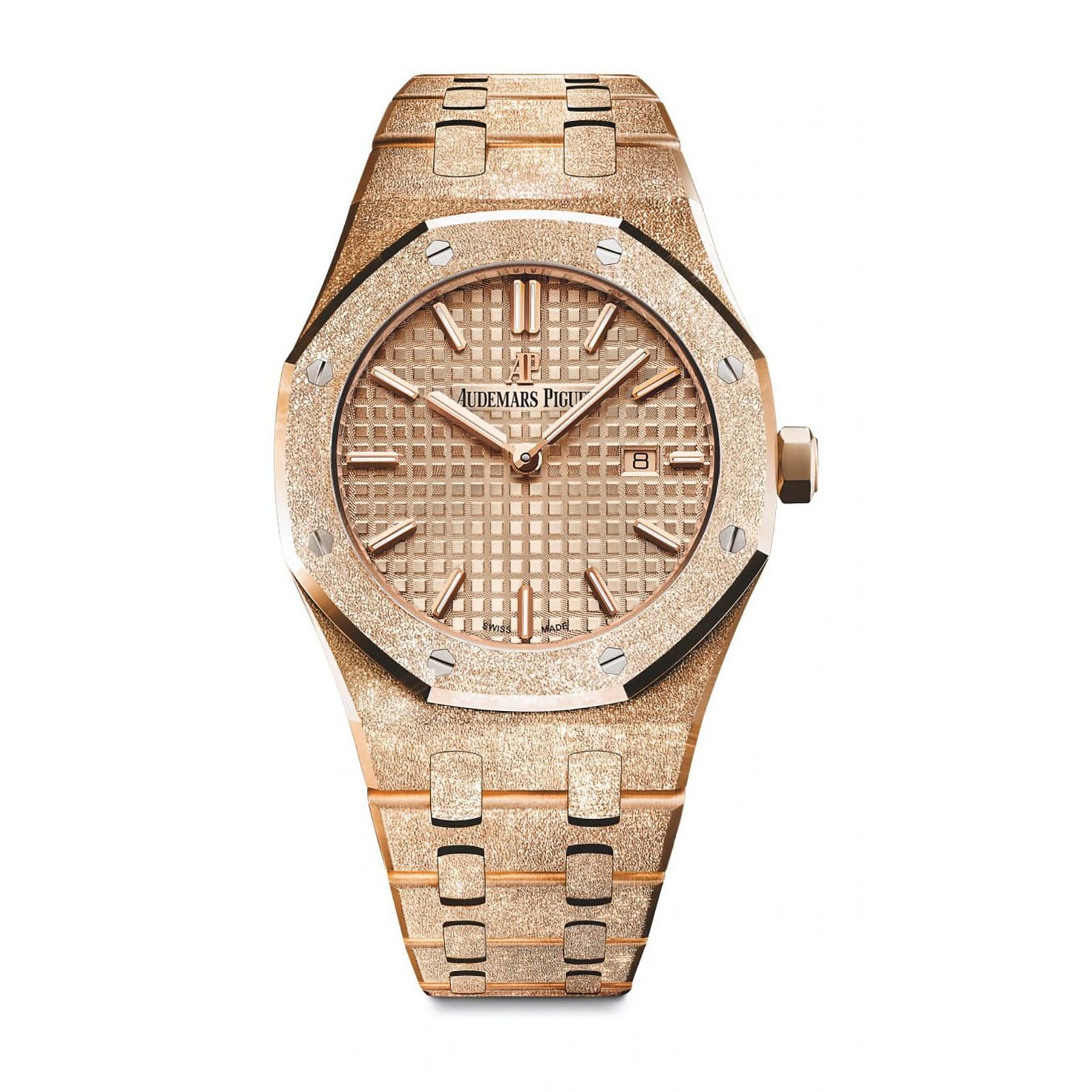 Audemars Piguet Replica Watch Royal Oak Frosted Gold Quartz(1:1 replica)