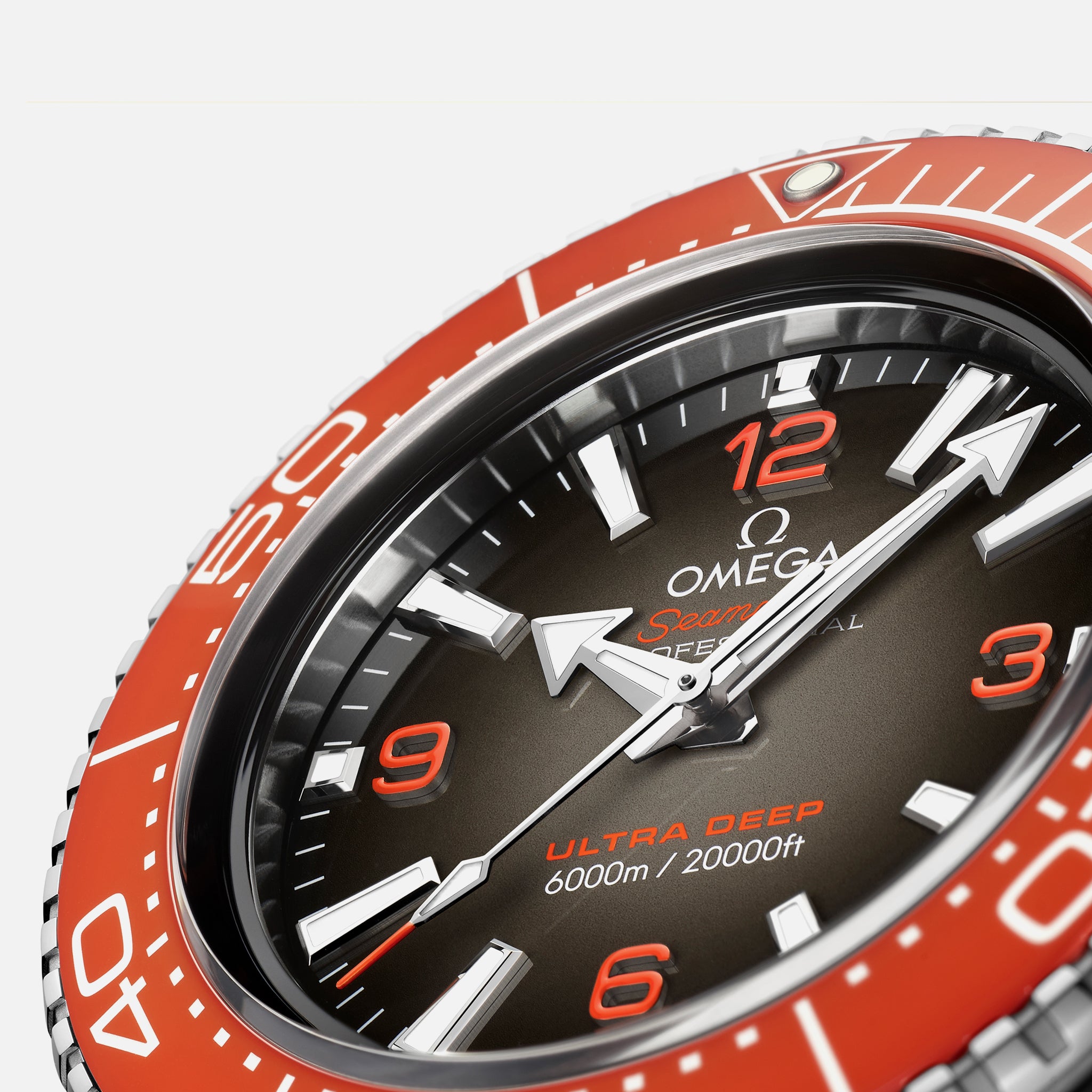 Omega Seamaster Planet Ocean Ultra Deep Professional 6000M Co-Axial Master Chronometer 45.5mm Orange Dial On Bracelet(1:1 replica)