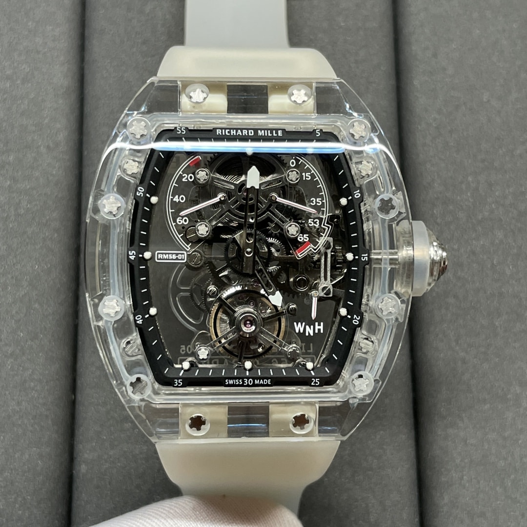 Fake Richard Mille Replica Watch RM 56-02 Tourbillon Sapphire Limited Edition EUR(1:1 replica)