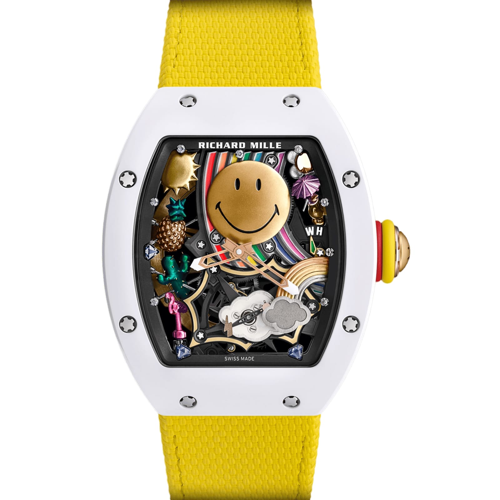 Fake Richard Mille Replica Watch RM 88 Automatic Winding Tourbillon Smiley Limited Edition(1:1 replica)