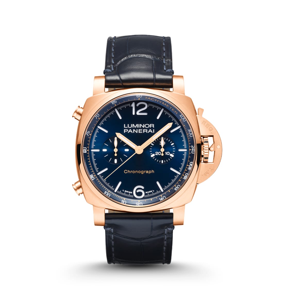Replica Watches Panerai Luminor Chrono Goldtech Blu Notte 44mm PAM01111(1:1 replica)
