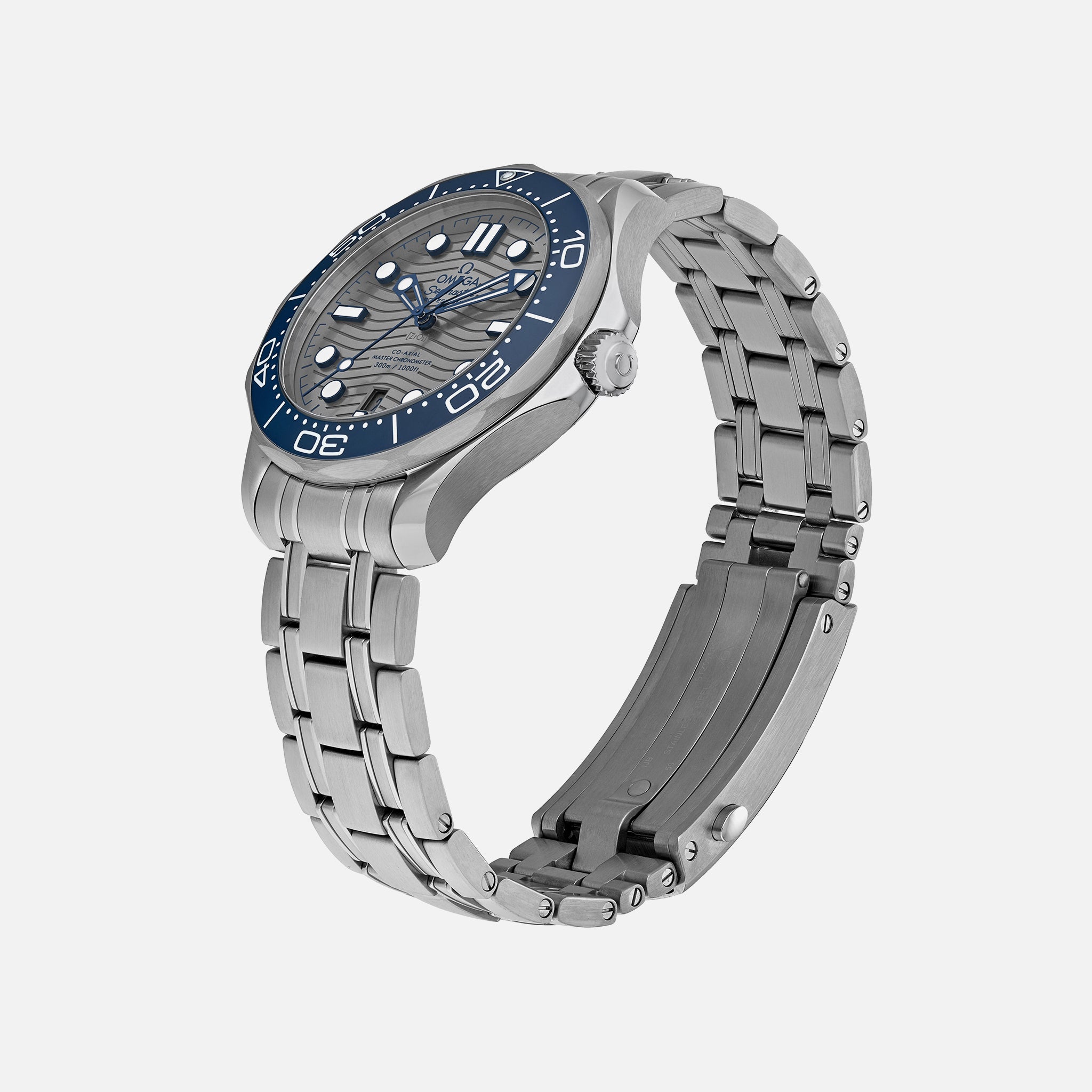 Seamaster Diver 300M Co-Axial Master Chronometer 42mm Grey Dial On Bracelet(1:1 replica)