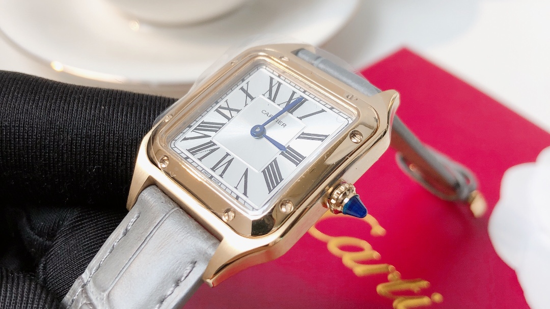 Santos Demoisell - Stainless Steel Mini - Grey Gold(1:1 replica)