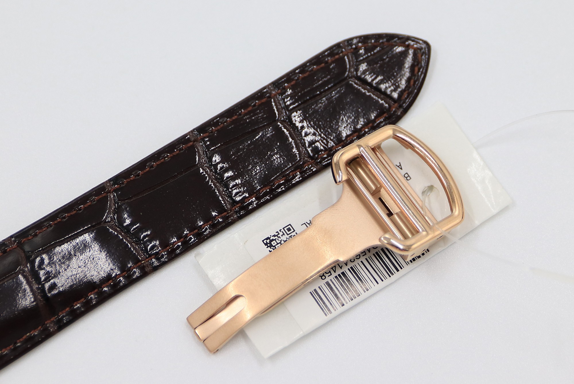 Cartier Blue Balloon Square Diamonds Full Sky Watch-Rose Gold-Leather-42mm(1:1 replica)