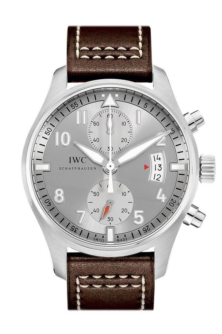 IWC Pilot Spitfire Silver Dial Chronograph 43mm Men's Watch IW387809(1:1 replica)